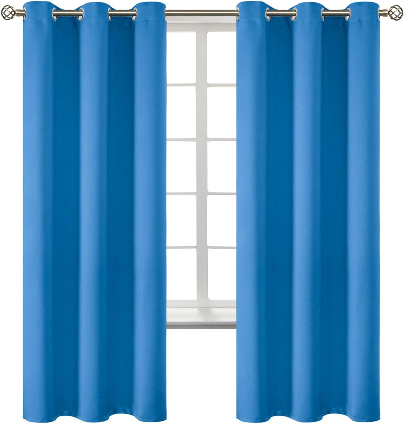 BGment Room Darkening Curtains 72 Inches Long - Grommet Thermal Insulated Drapes Window Treatment Curtains for Bedroom, 2 Panels, 42 x 72 I…