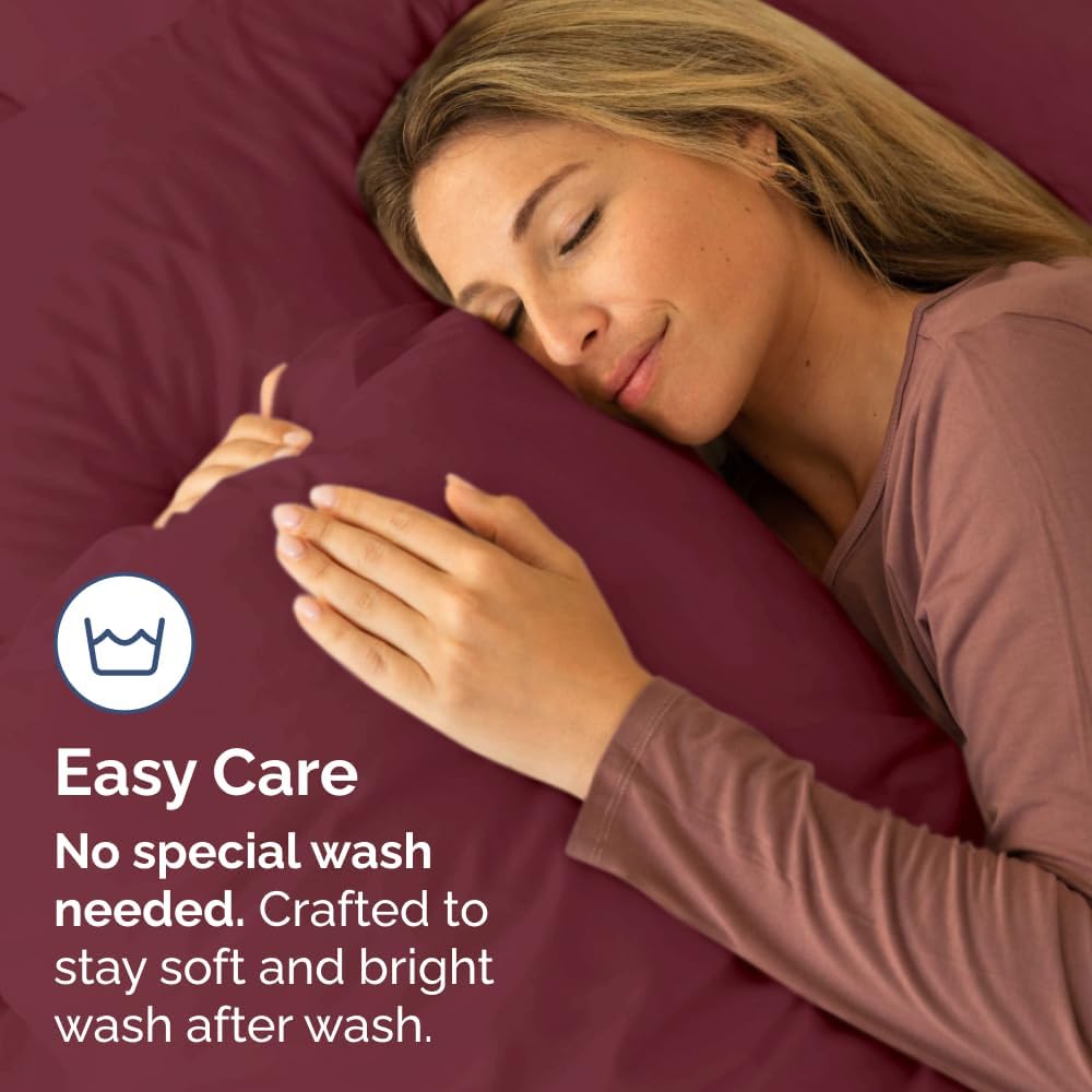 King Pillow Cases Set of 4 - Ultra Soft Hotel Quality Pillowcase Covers - Comfy, Cozy & Wrinkle Free - Shrinkage, Stain and Fade…