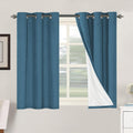 H.VERSAILTEX 100% Blackout Curtains for Bedroom Thermal Insulated Linen Textured Curtains Heat and Full Light Blocking Drapes Living Room…
