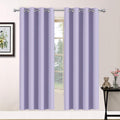 Yakamok Room Darkening Grommet Window Drapes Thermal Insulated Light Blocking Blackout Curtains for Bedroom(52Wx72L, Lilac,2 Panels)