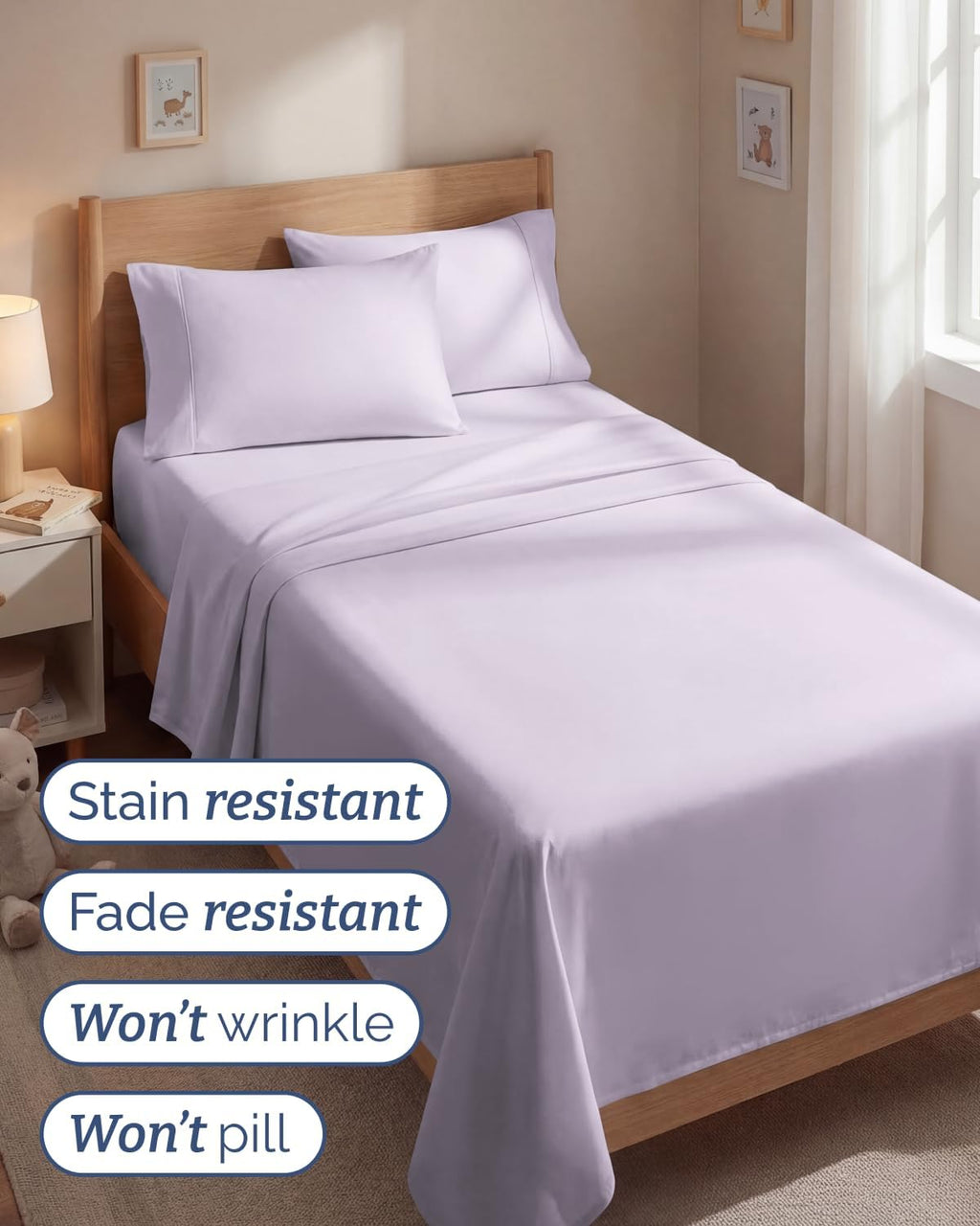 Twin 4 Piece Sheet Set - Comfy, Breathable & Cooling - Soft Hotel Luxury Bedding for Women, Men, Kids, Teens and Children - 1 Flat & 1…
