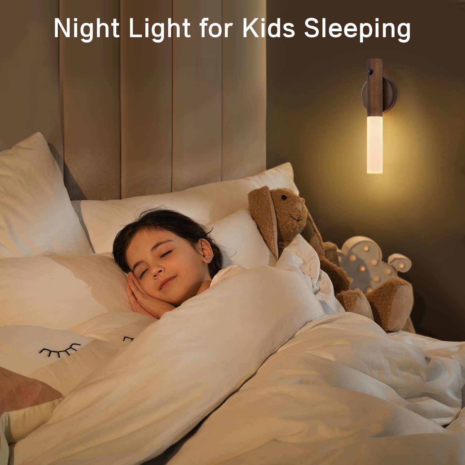 Montford Battery Operated Wall Sconces, Motion Sensor Night Light Magnetic Wall Light Rechargeable Wall Sconce, Peel and Stick Sconce…