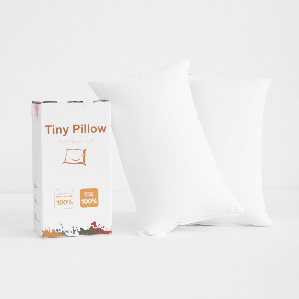BEDSUM Tiny Pillows, 11x7 Mini Microfiber Small Pillow for Neck and Lumbar Support - Machine Washable Cushion for Office Desk…
