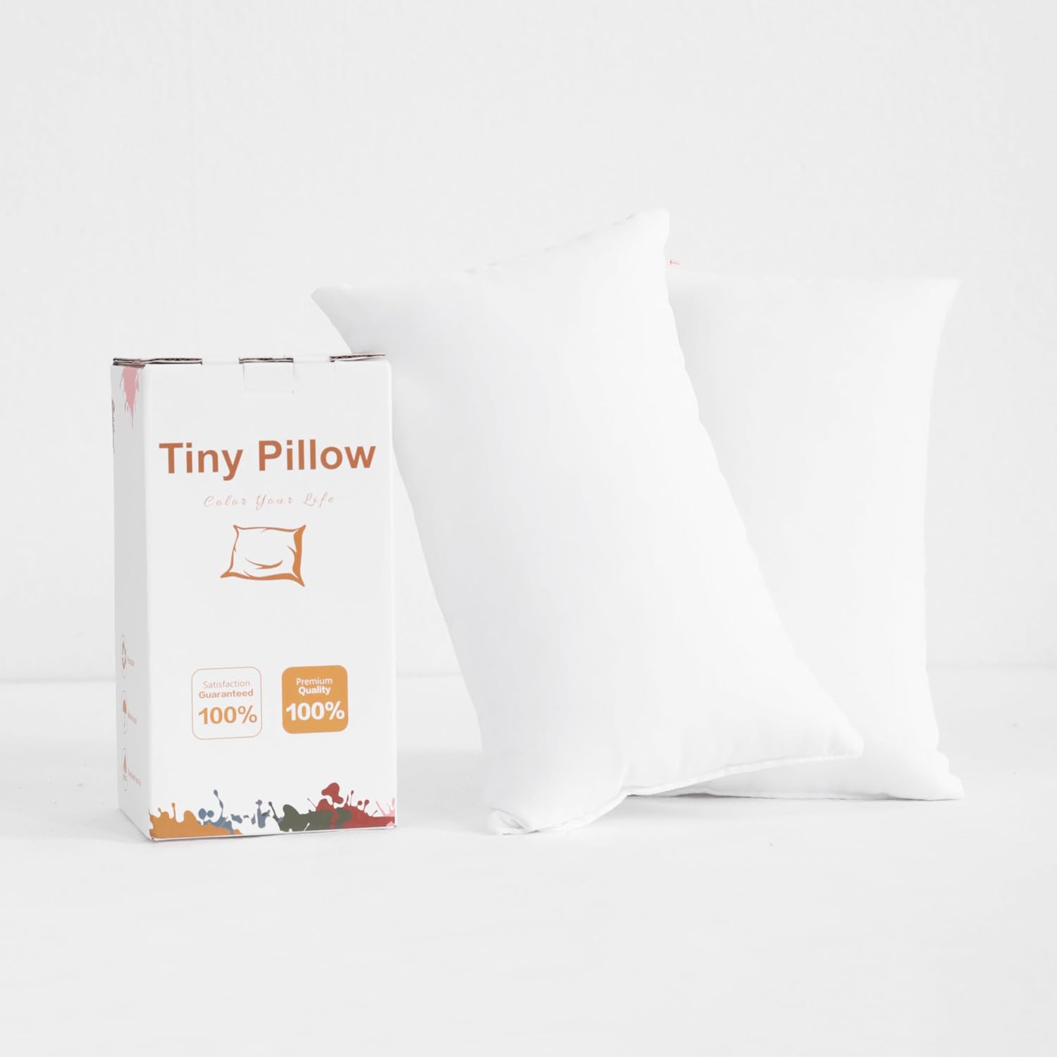 BEDSUM Tiny Pillows, 11x7 Mini Microfiber Small Pillow for Neck and Lumbar Support - Machine Washable Cushion for Office Desk…