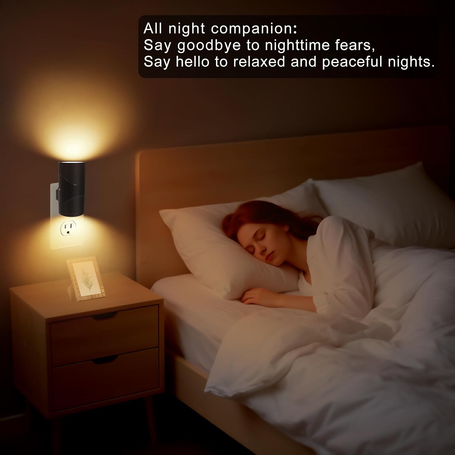 easuntec Night Lights Plug into Wall, Plug in Night Light, Night Light, Dusk to Dawn Light Sensor, 3 Light Modes, Dimmable Night Lights for…