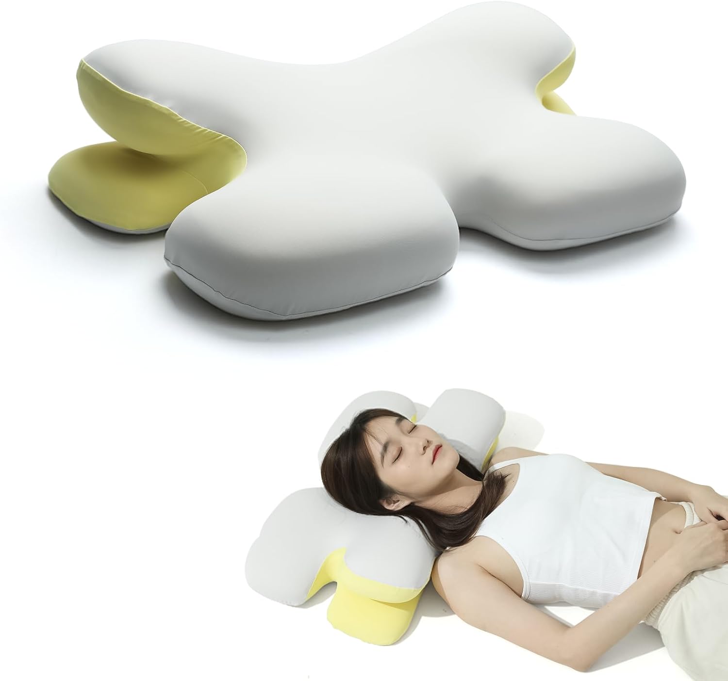 MocaDng Memory Foam Cervical Pillow for Neck Ergonomic Pillow High Loft Heavy Density Memory Foam Pillows for Side Sleepers Broad Shoulders…