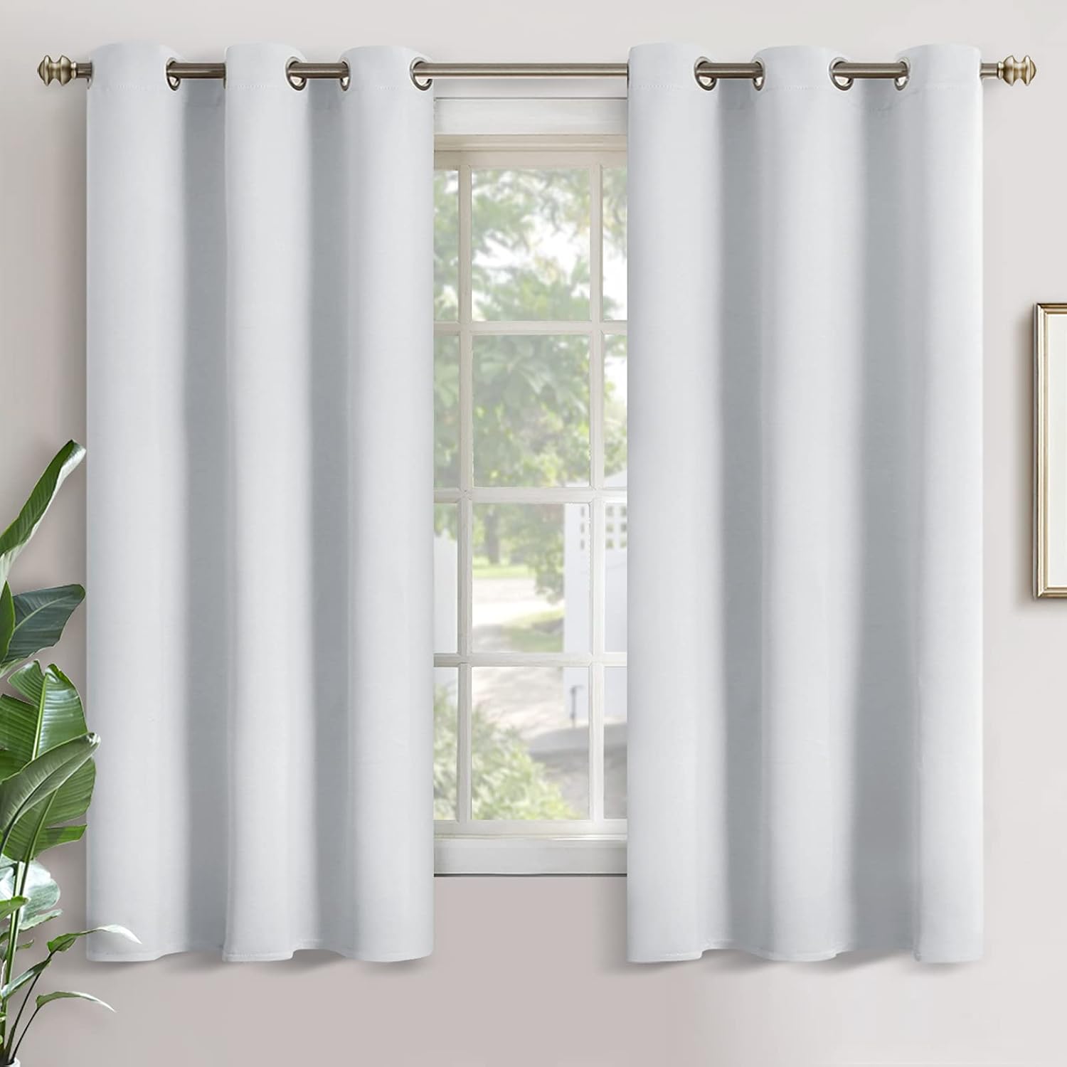YoungsTex Blackout Curtains for Bedroom - Thermal Insulated with Grommet Top Room Darkening Noise Reducing Curtains for Living Room, 2 Pane…
