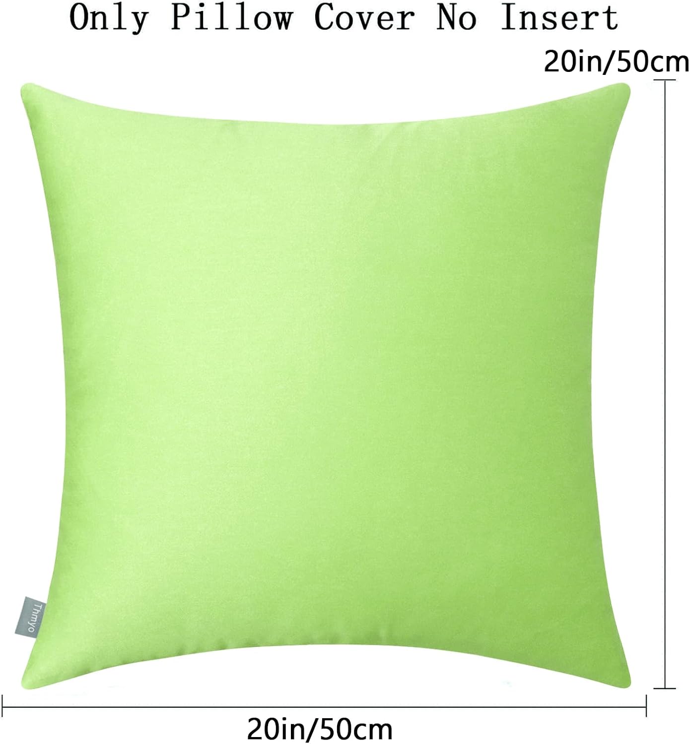 Thmyo 4-Pack 100% Cotton Comfortable Solid Decorative Throw Pillow Case, Square Cushion Cover Pillowcase Sublimation Blank Pillow Covers DI…