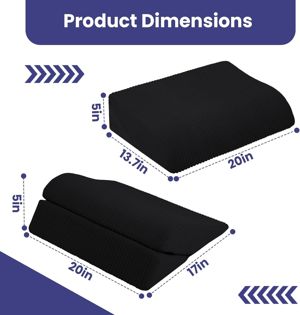 idee-home Recliner Leg Rest Cushion, Recliner Footrest Extender Pillow with Removable Corduroy Cover, 2 in 1 Foldable Ergonomic Foot…