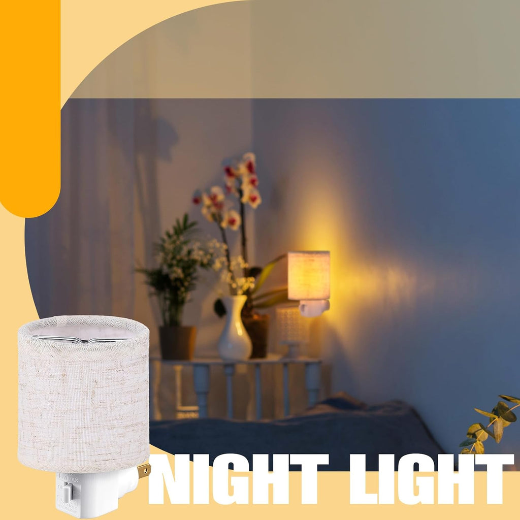 4 Pack Vintage Night Light Plug in Night Lights with On/Off Switch E12 Base Socket 360 Degree Swivel Plug LED Rustic Farmhouse Nightlight…