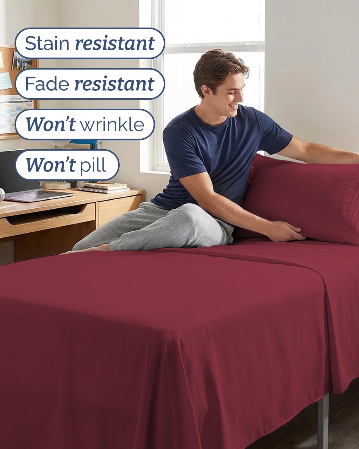 Twin XL Size 3 Piece Sheet Set - Comfy Breathable & Cooling Sheets - Hotel Luxury Bed Sheets for Women & Men - Deep Pockets, Easy-Fit…