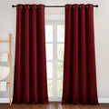 NICETOWN Blackout Curtain Panel Grommet - Home Decorations Thermal Insulated Solid Grommet Top Blackout Living Room Panels/Drapes for…
