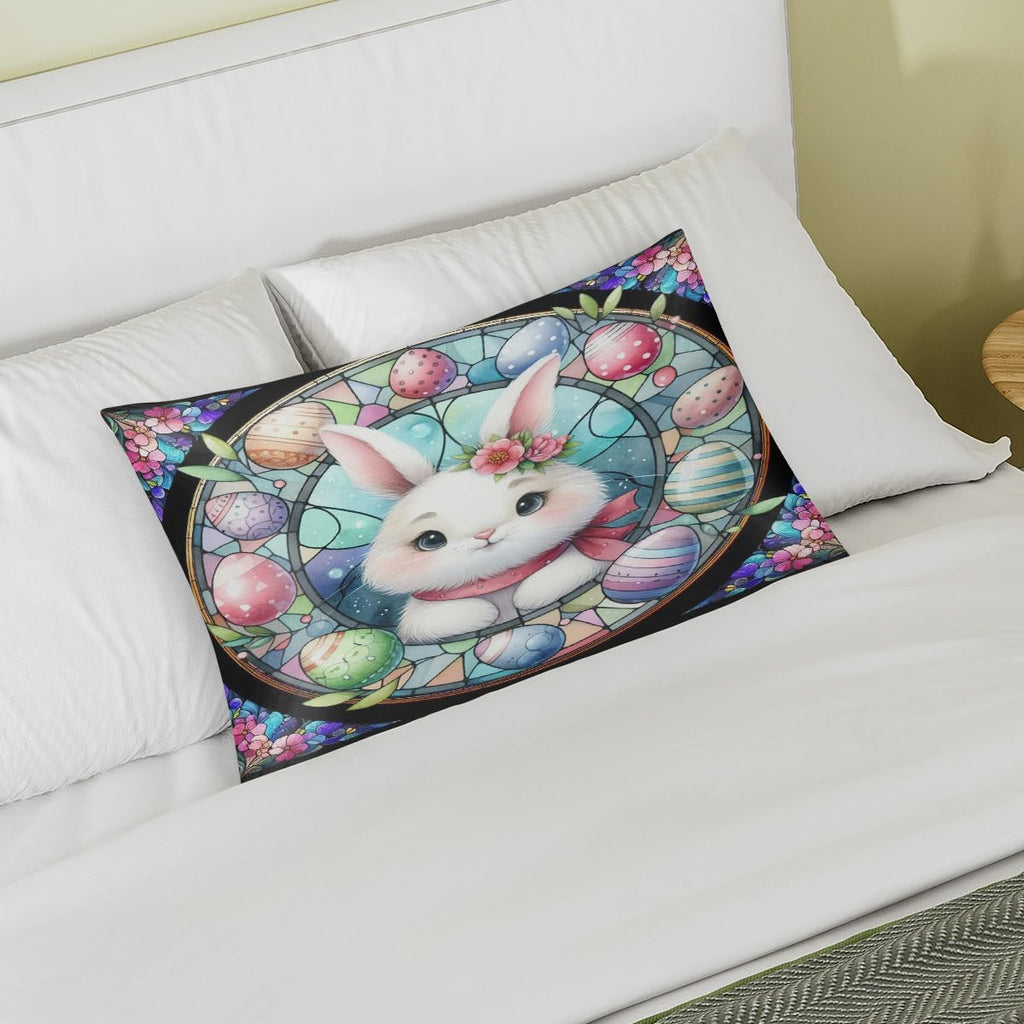 Easter65 Satin Silk Pillowcase for Hair and Skin Pillow Cases Standard Size Soft Silk Pillow Case with Envelope Closure Print Satin…