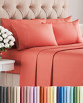 Full 6 Piece Sheet Set - Comfy, Breathable & Cooling - Soft Hotel Luxury Bedding for Women, Men, Kids, Teens & Children - 1 Flat & 1…