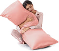 Lovescabin Love's cabin Satin Body Pillowcase 20x54, Cooling Pillow Cover for Hair and Skin, Silky Smooth with Envelope Closure, Similar to…