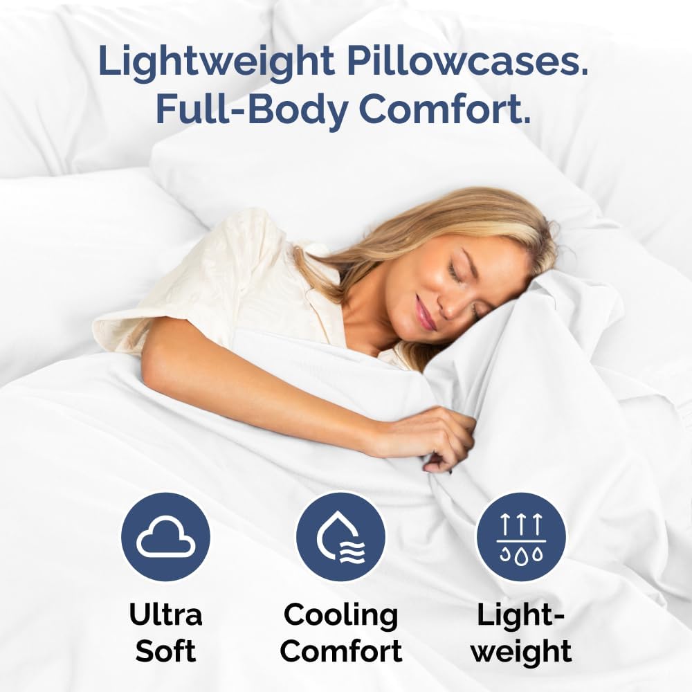 Body Pillowcases Set of 2-20x54 Long Body Pillow Case - Soft Body Pillow Cover for Sleeping & Side Sleepers - Comfy, Breathable, Wrinkle…