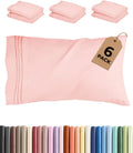 Queen Pillow Cases Set of 6 - Ultra Soft Hotel Quality Pillowcase Covers - Comfy, Cozy & Wrinkle Free - Shrink, Stain & Fade Resistant…