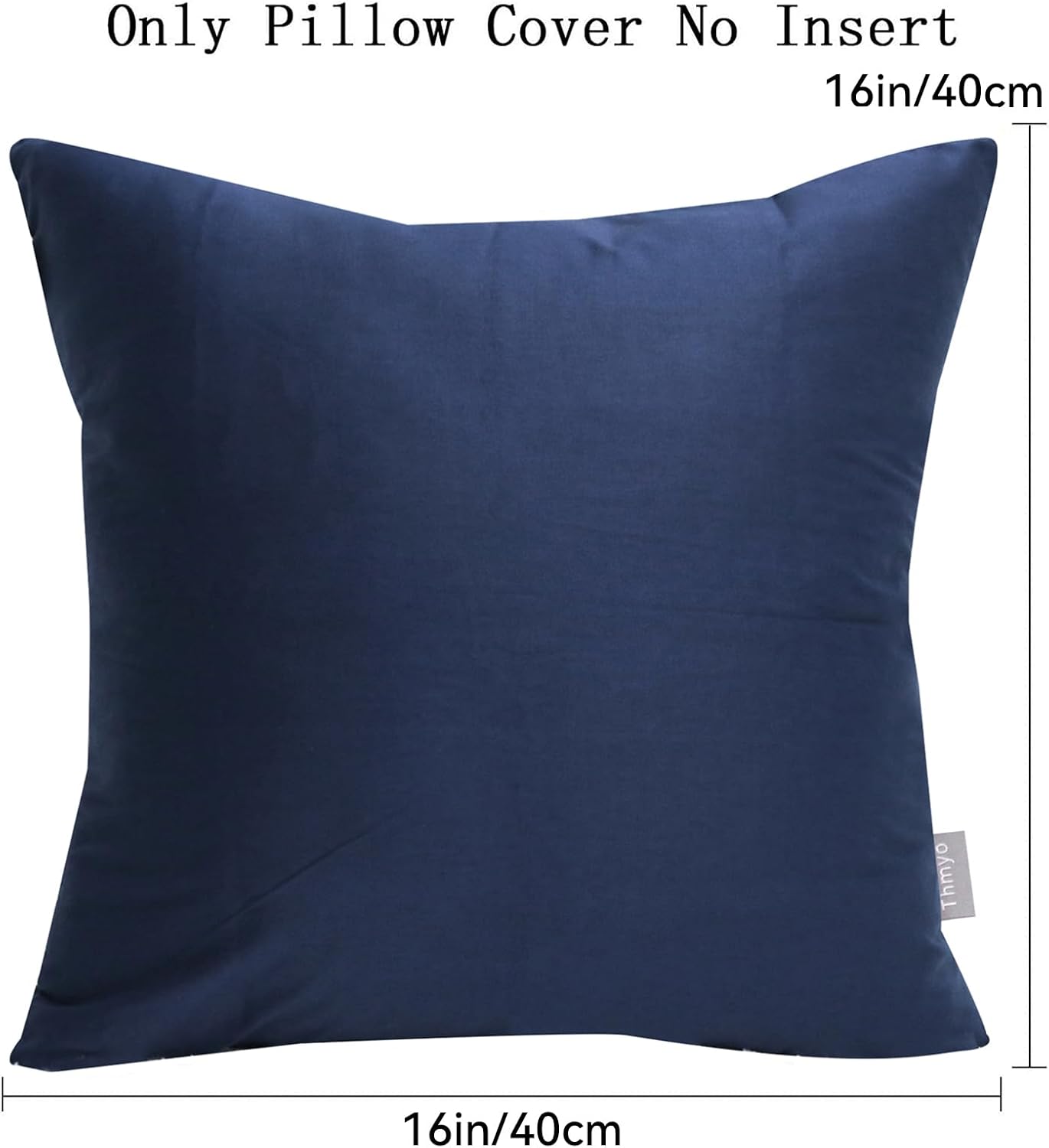 Thmyo 4-Pack 100% Cotton Comfortable Solid Decorative Throw Pillow Case Square Cushion Cover Pillowcase Sublimation Blank Pillow Covers Chr…