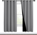 Nicetown Full Shade Curtain Panels, Pair of Energy Smart & Noise Blocking Out Blackout Drapes for Dining Room Window, Thermal Insulated Gue…