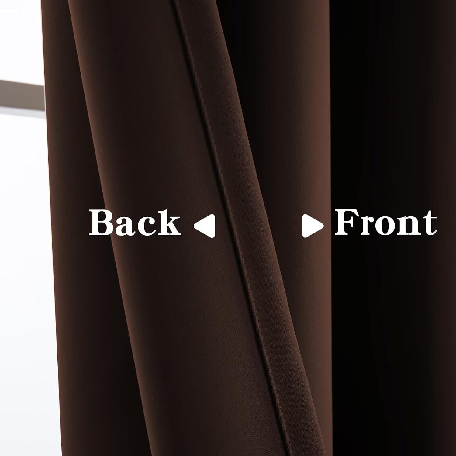 Igemaeve Blackout Doorway Curtains 96 Inch Length, Closet Curtain for Open Closet, Chocolate Grommet Energy Saving Thermal Insulated for Fr…