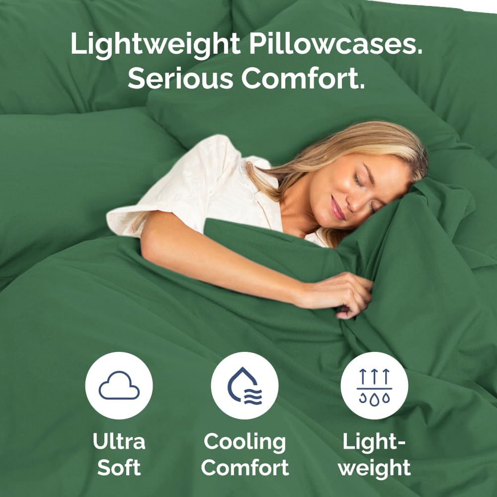 King Pillow Cases Set of 6 - Ultra Soft Hotel Quality Pillowcase Covers - Comfy, Cozy & Wrinkle Free - Shrink, Stain & Fade Resistant…