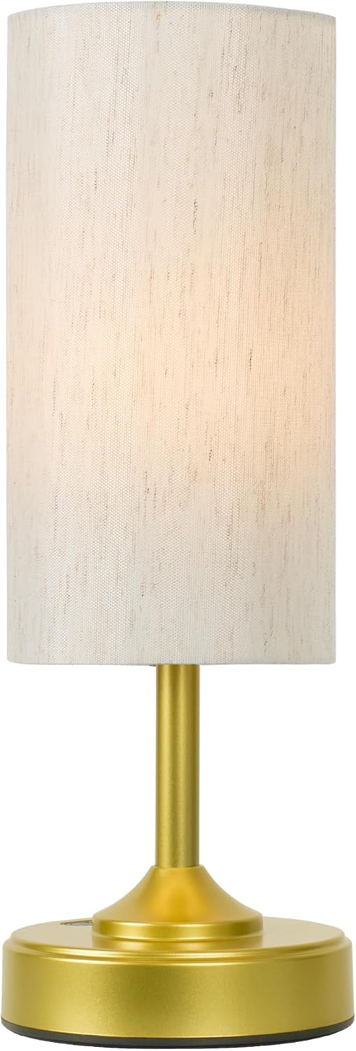 EZVALO Battery Lamp, Dimmable, Ambient Light, Gold-Toned, 2700K, Timer, Touch Control, Portable, LED, Battery Operated, Rechargeable…