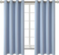 BGment Blackout Curtains for Living Room - Grommet Thermal Insulated Room Darkening Curtains for Bedroom, 2 Panels of 52 x 63 Inch, Spa Blu…