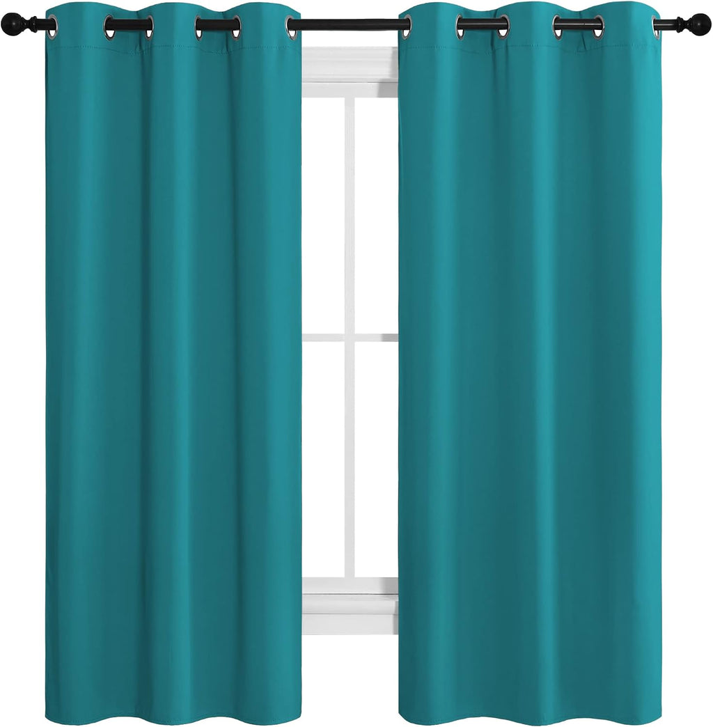 NICETOWN Room Darkening Curtains 68 inch Length 2 Panels, Thermal Insulated Grommet Blackout Curtains for Modern Casual Elegant Bedroom…