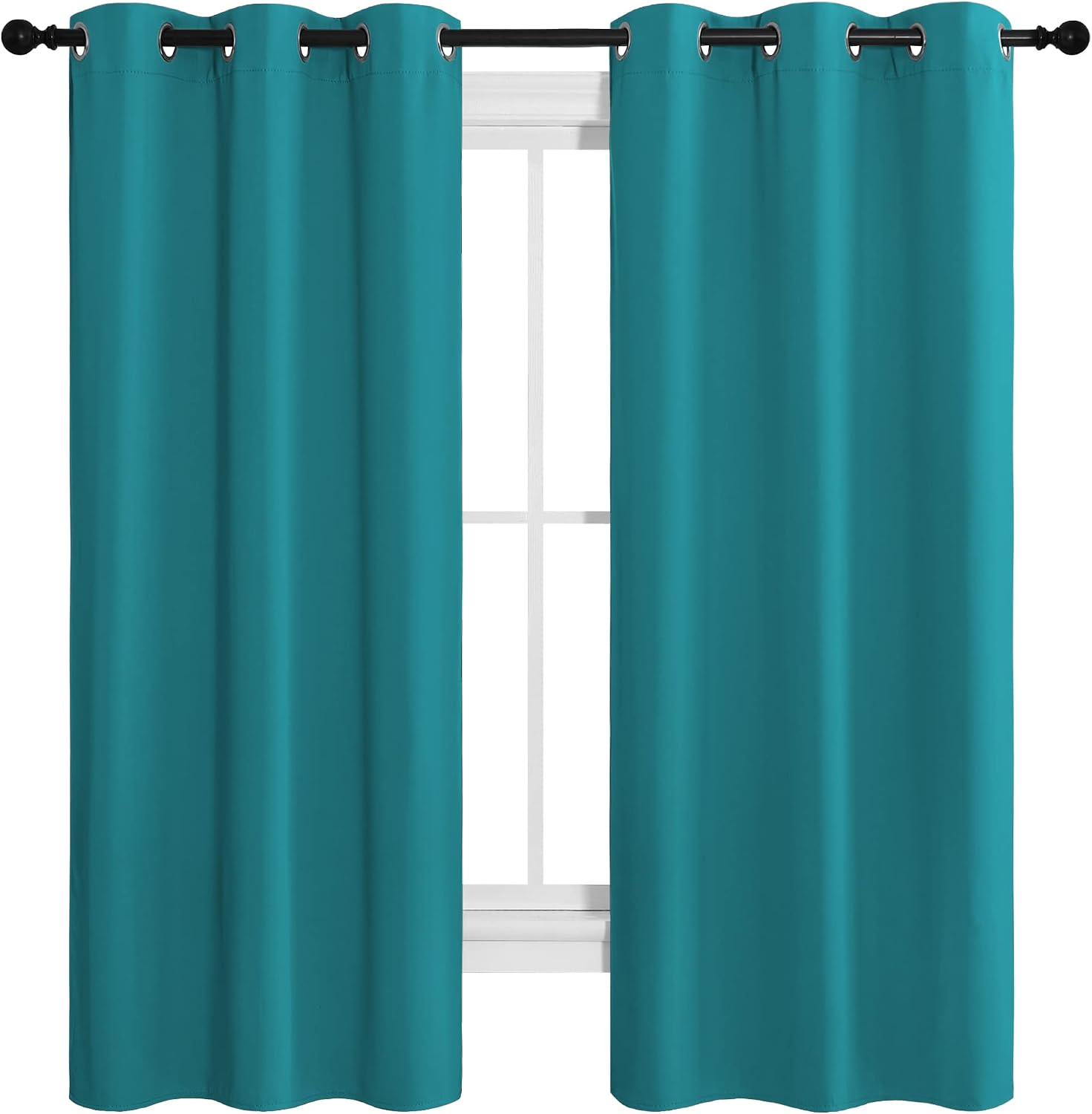 NICETOWN Room Darkening Curtains 68 inch Length 2 Panels, Thermal Insulated Grommet Blackout Curtains for Modern Casual Elegant Bedroom…