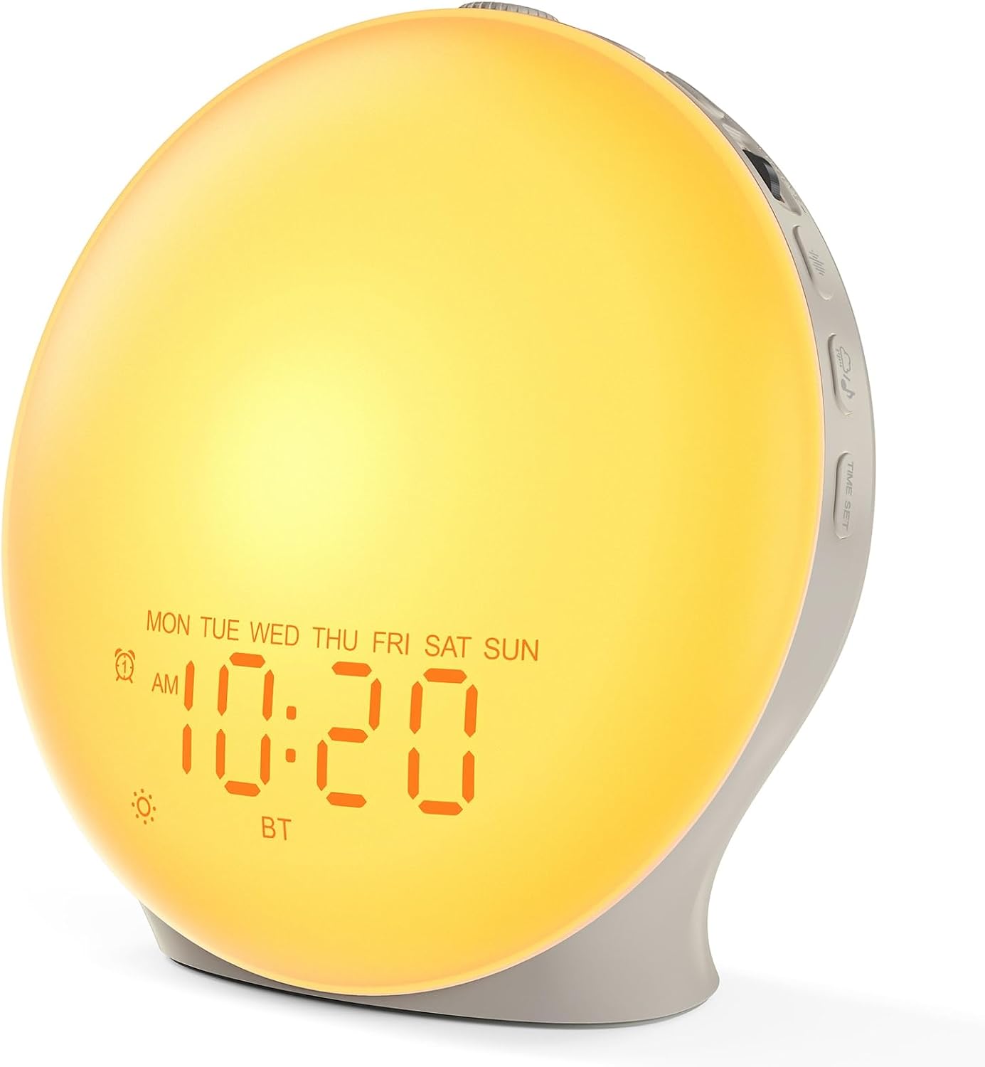 JALL Sunrise Alarm Clock White Noise Machine with 25 Nature Sleep Sounds, Fully Dimmable Clock for Bedrooms, Heavy Sleepers & Kids, 17…