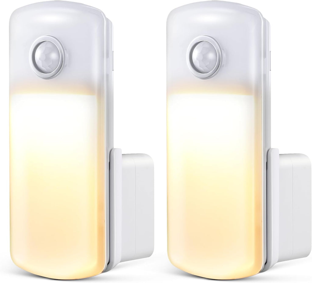 Enhon 2 Pack Emergency Power Failure Night Lights, Motion Sensor Night Light, Automatic Dusk to Dawn, Emergency Lights for Home…