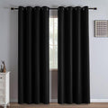 Igemaeve Black Out Curtains 84 Inch Long for Bedroom Living Room, 100% Blackout Curtains for Movie Theater Dining Room, Grommet Energy Savi…