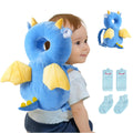 Baby Head Protector Backpack (9 to 24 Months) - Cute Head Guard Pillow with Knee Pads and Socks, Crawling and Walking Safety Set, Toddler…