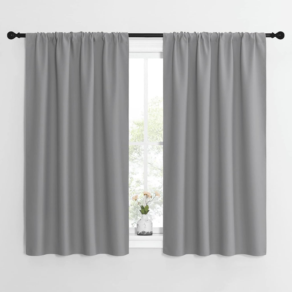 NICETOWN Short Curtains for Small Window - Home Decoration Thermal Insulated Rod Pocket Blackout Blinds & Drapes for Small Windows…