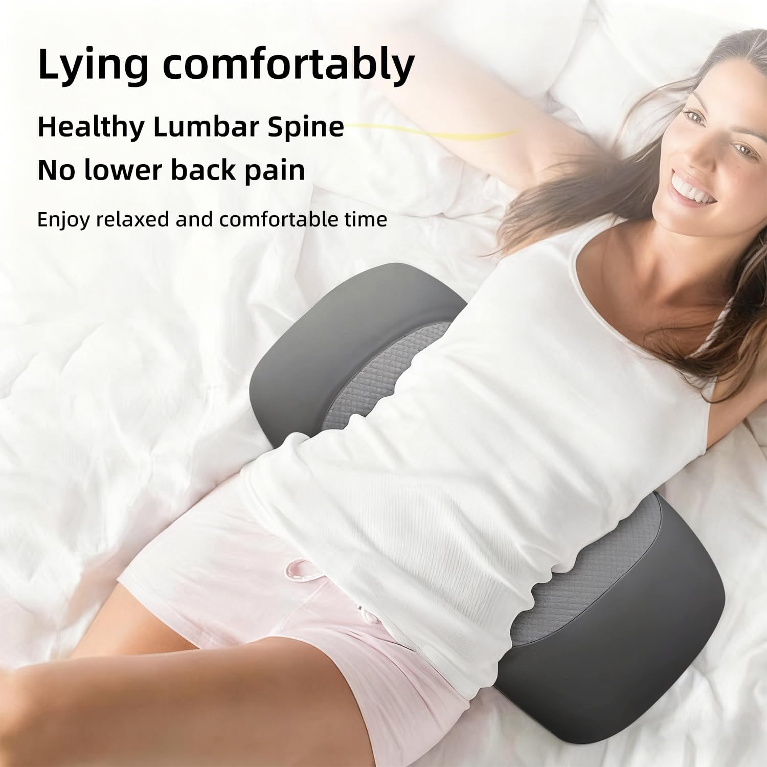 LittleSlowDuck Lumbar Support Pillow for Sleeping, Memory Foam Lower Back Bed Rest Support Pillows for Car Bed, Couch, Waist Support…