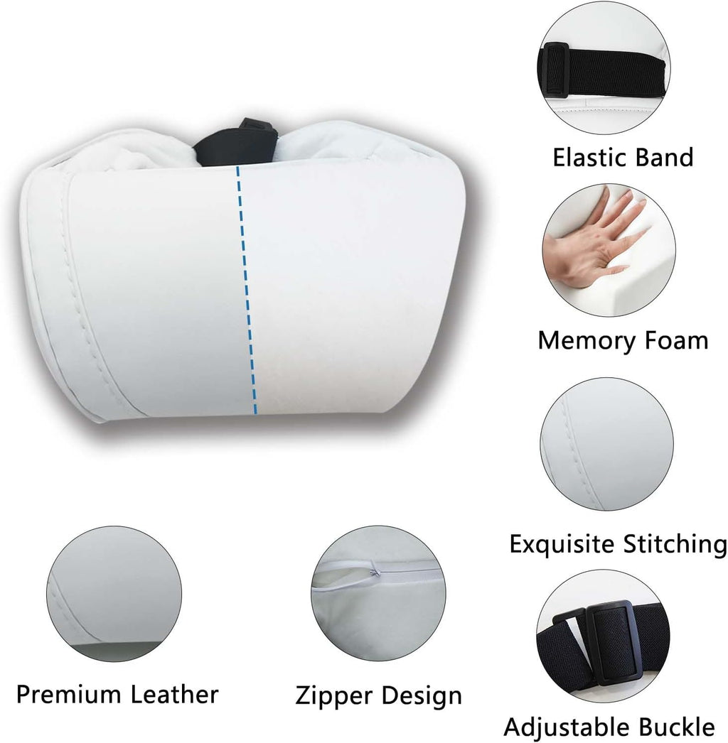 TOPABYTE Car Neck Pillow for Tesla Model 3 Model Y Model S Model X Cybertruck and Most Cars, Memory Foam Ergonomic Design Seat Neck…