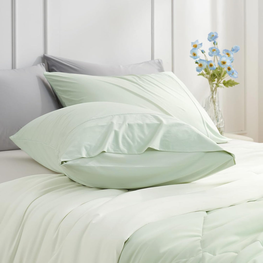 CozyBliss Cozy Bliss 2pcs Cooling Pillow Cases Set for Hot Sleepers & Night Sweats, Q-Max 0.5 Silky Wrinkle-Free Pillow Covers with Envelop…