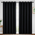 Yakamok 84 Inch Length 100% Blackout Curtains for Bedroom, Light Blocking Drapes Room Darkening Thermal Insulated Solid Grommet Panels…