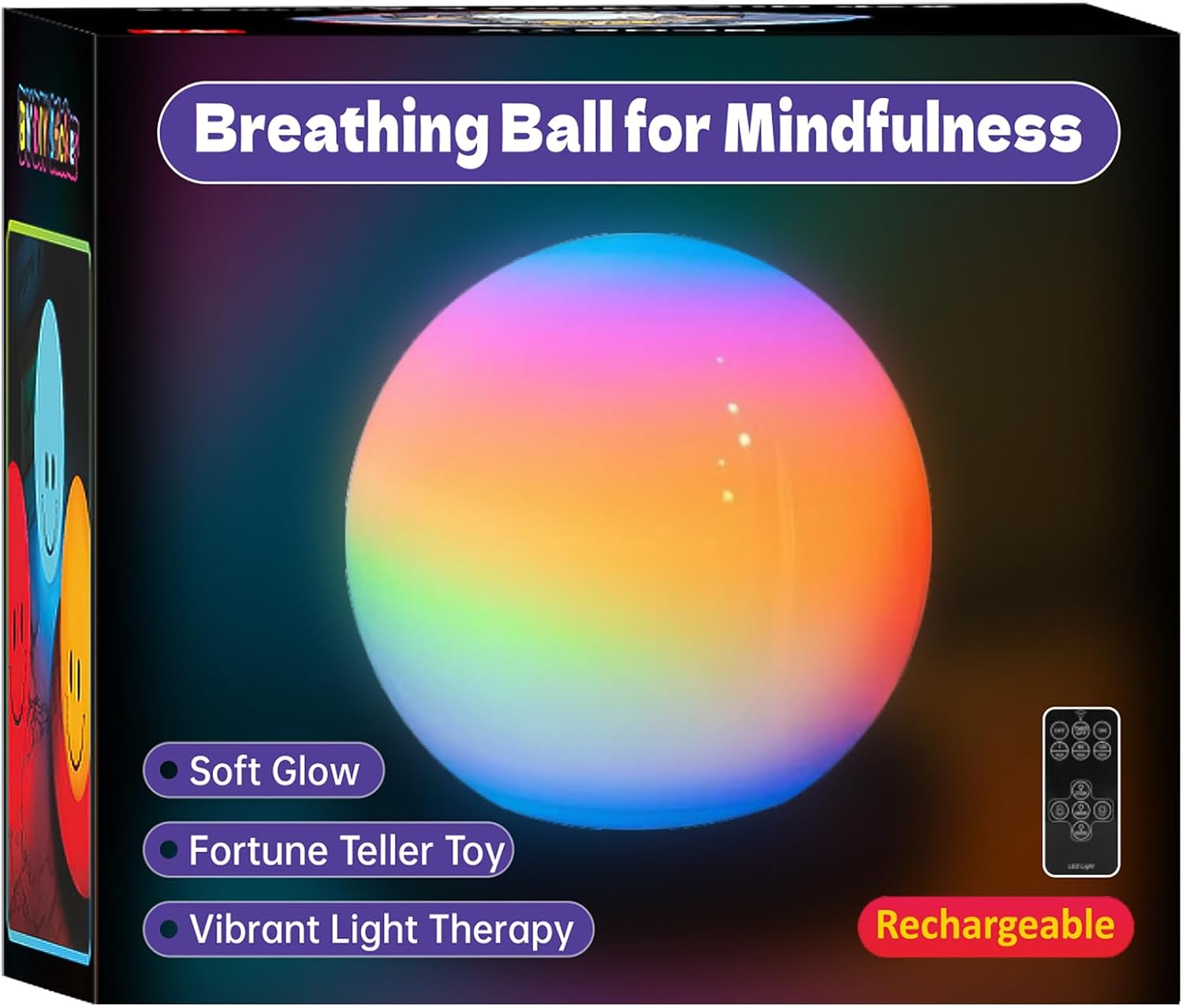 Yesie 'Breathing Ball'| Visual Meditation Tool Accessories for Mindfulness| Sound Guided| Calm Down from Stress & | Night La…