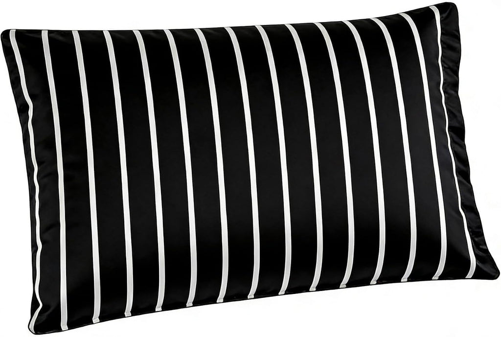 Mag 2 Pack Striped Pillowcases Queen Size 20"×30", Black and White Striped Pillow Cases, Soft Microfiber Hotel Quality, Bedroom Pillow Cover…