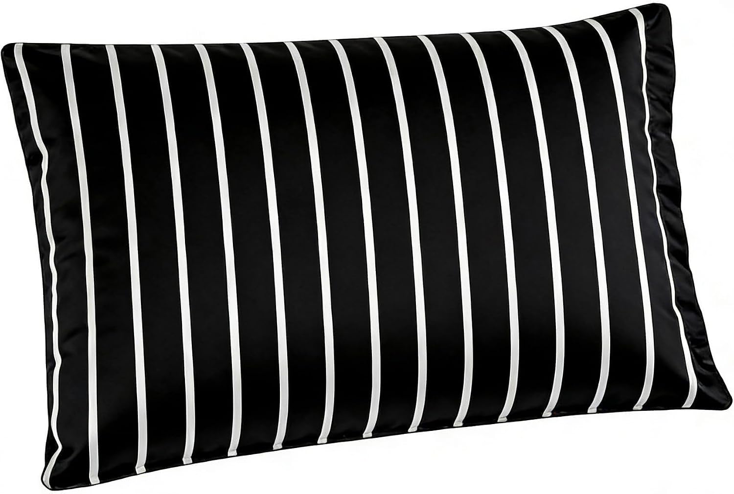 Mag 2 Pack Striped Pillowcases Queen Size 20"×30", Black and White Striped Pillow Cases, Soft Microfiber Hotel Quality, Bedroom Pillow Cover…