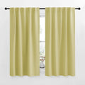 NICETOWN RV Curtains for Camper Windows - (Paler Yellow Color) 42x50 Inch, 2 Panels Set, Thermal Insulated Room Darkening Blackout…