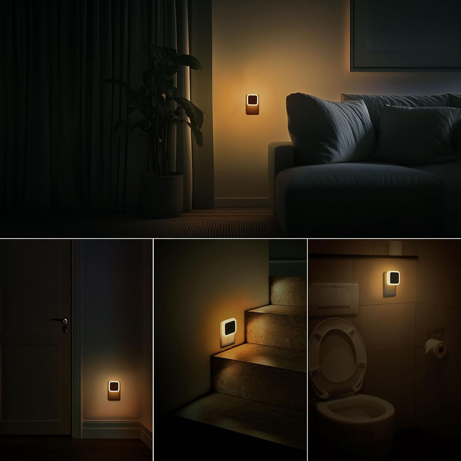 Sujeet Night Light, Night Lights Plug into Wall 4-Pack, Nightlight Plug in Night Lights, Dusk to Dawn Night Lamp Led Night Light for…