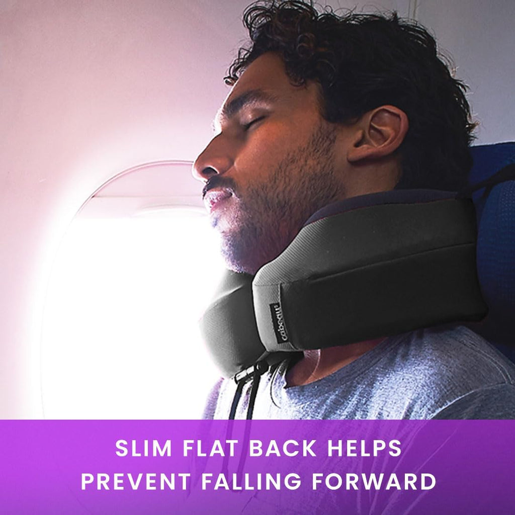 Cabeau Evolution S3 Travel Pillow - Memory Foam Neck Pillow for Airplane and Long Flights with Seat Straps for Head and Neck Support, 360…