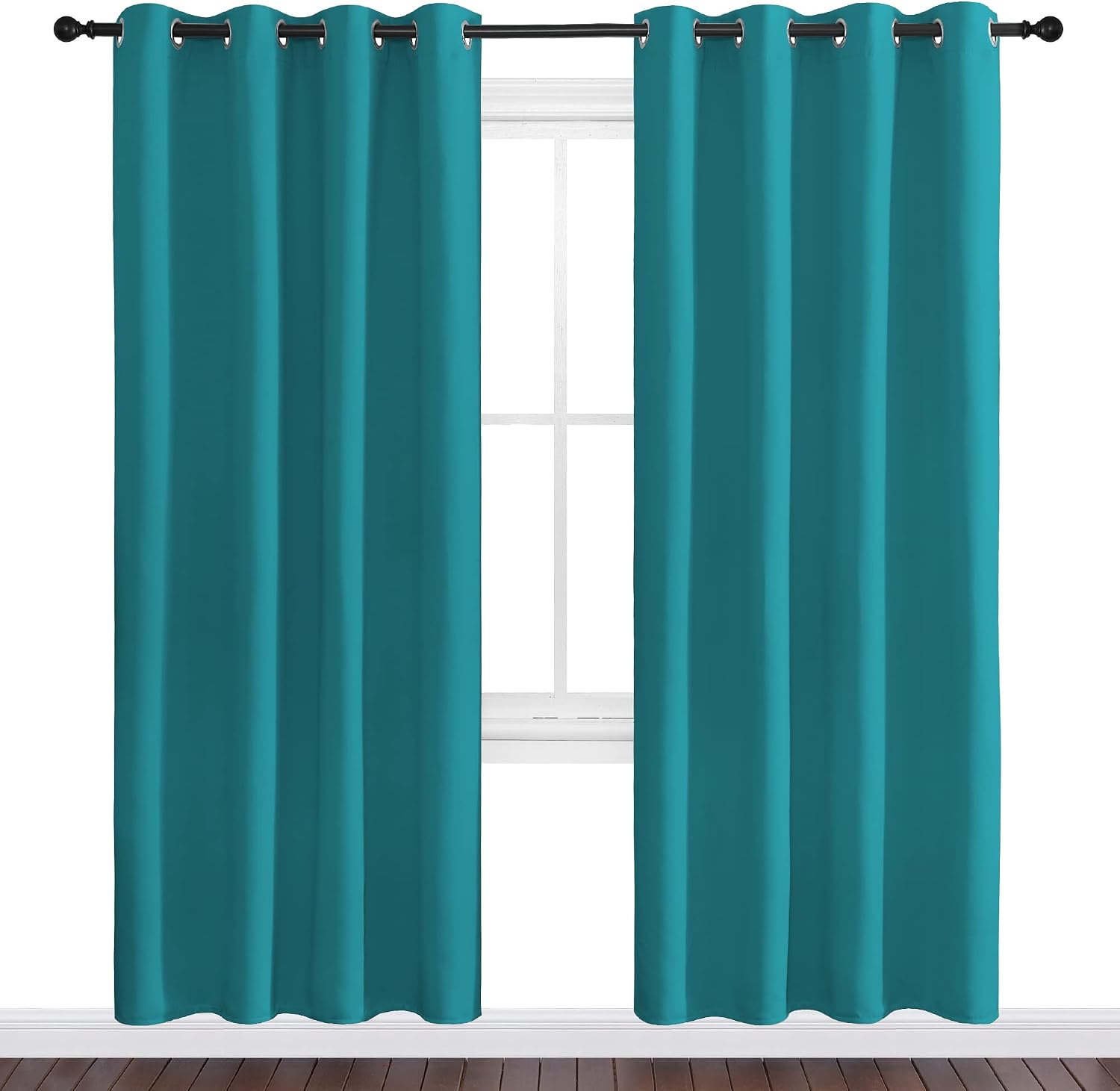 Nicetown Room Darkening Curtains 78 inch Length 2 Panels, Thermal Insulated Grommet Blackout Curtains for Modern Casual Elegant Bedroom Kid…