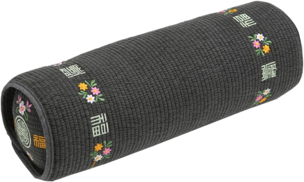 Kepitome 12-inch Korean Buckwheat Cervical Neck Roll — Compact Cypress-Filled Bolster Pillow for Targeted Neck Support (BTS Jungkook…