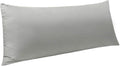 Ntbay Body Pillowcase - Brushed Microfiber 20x54 Pillowcase - Soft, Wrinkle-Free, Fade-Resistant, Stain-Resistant, Smoke Grey Body Pillow C…