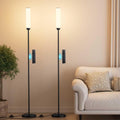 Ambimall LED Floor Lamp with Remote Control Set of 2, 64" Standing lamp with Stepless Adjustable 3000K-6500K Colors & 30-100% Brightness…