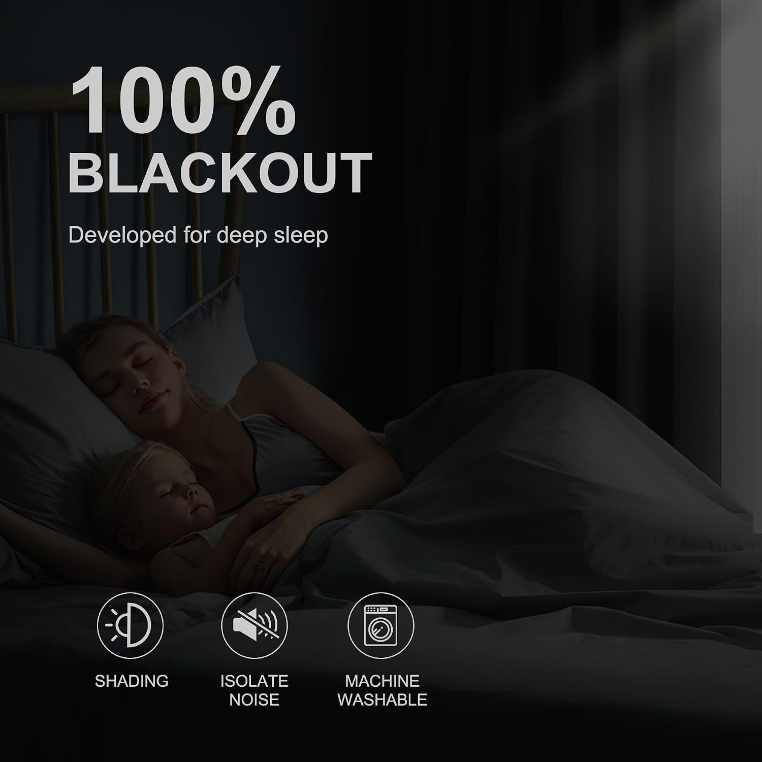 NICETOWN 100% Blackout Curtains 90 Inch Length for Bedroom, Privacy Thermal Insulated Grommet Room Darkening Window Drapes for Living…