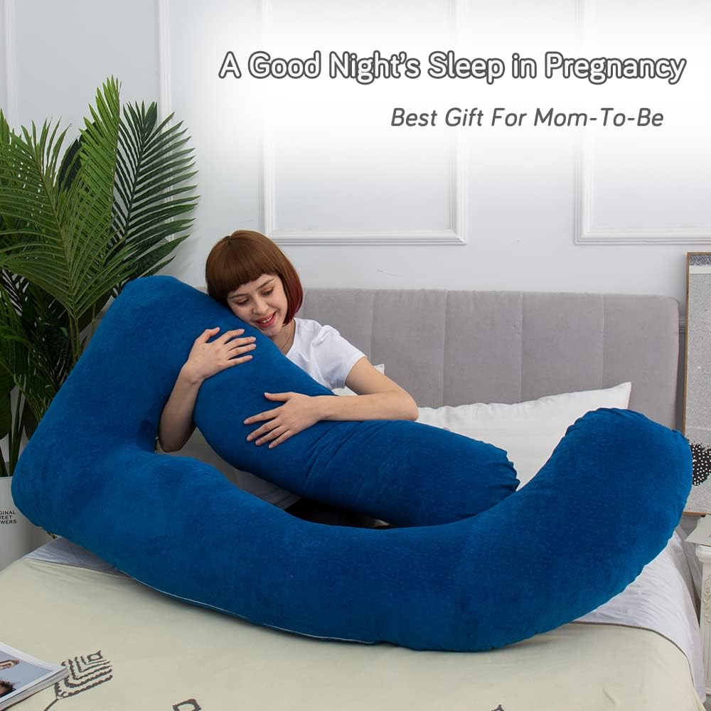 60 Inch Pregnancy Pillows for Sleeping, Extra Large U Shaped Body Pillow, Pregnancy Pillow, Maternity Pillow for Pregnant Women with…